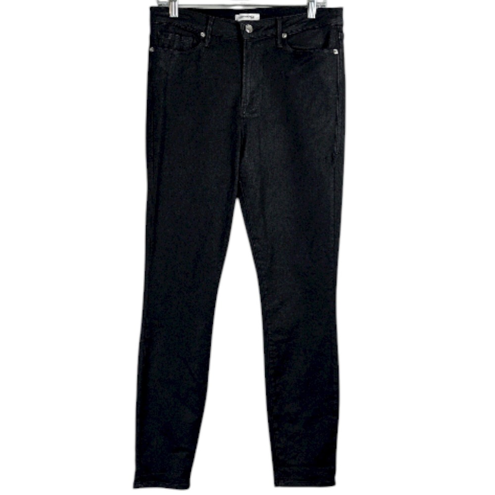 Good American Good Legs‎ 14/32 Coated Waxed Leather Look Skinny Jeans High Rise